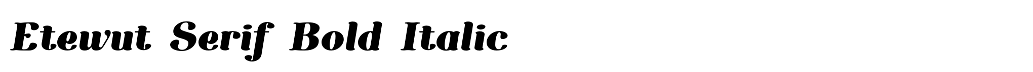 Etewut Serif Bold Italic image